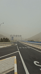 Overcast road conditions documented in Guaza, Spain