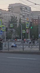 Routine street crossing captured with delivery robot in Saint Petersburg