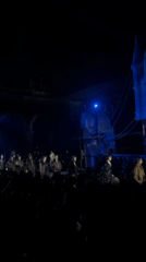 Fashion show features industrial staging in London venue