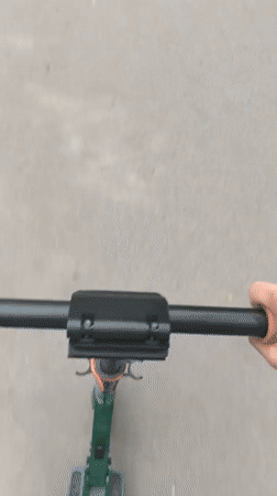 Electric scooter ride captured in first-person video in Perm
