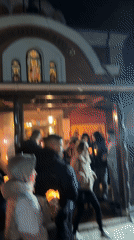 Candlelight gathering at St. Michael Church in Ruse, Bulgaria