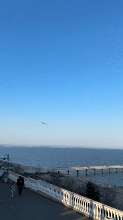 Spring afternoon at Burgas beach and pier captured