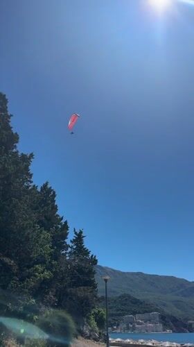 Sunny morning brings parasailing, water skiing to Montenegro beach