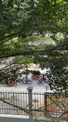 Groups in purple shirts gather in Indonesian streets