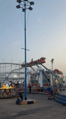 Amusement park rides and coastal wandering in Alghero