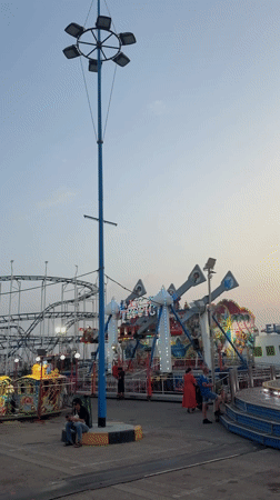 Amusement park rides and coastal wandering in Alghero