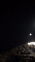 Nighttime scenes captured along Lhokseumawe seaside promenade