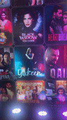 Entertainment scenes captured in Mumbai: movie posters, stage performance
