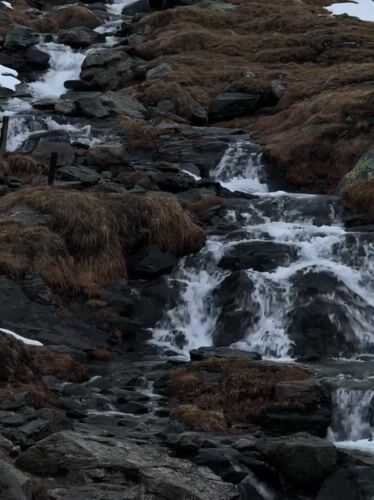 Alpine landscapes documented in Poschiavo, Switzerland during evening hour