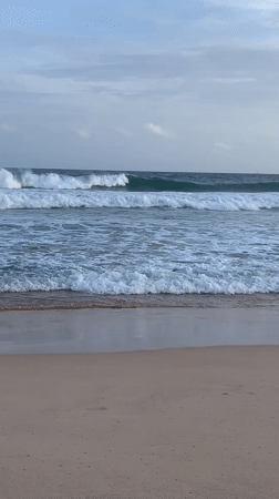 Families enjoy beach time in Habaraduwa, Sri Lanka