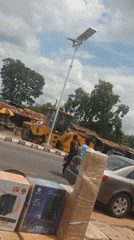 Daily street life documented in Nigerian communities amid construction