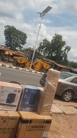 Daily street life documented in Nigerian communities amid construction
