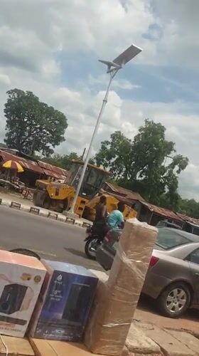 Daily street life documented in Nigerian communities amid construction