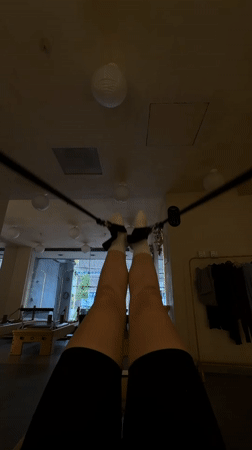 Pilates Session Documented at Mexico City Studio with Canine Observer