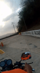 Evening motorcycle ride documented through Tacarigua, Venezuela