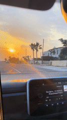 Morning moments in Peyia Cyprus with driving and daily life