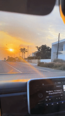 Morning moments in Peyia Cyprus with driving and daily life