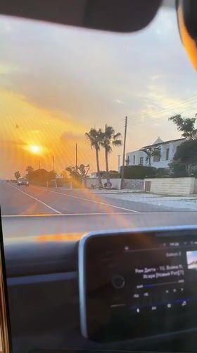 Morning moments in Peyia Cyprus with driving and daily life