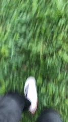 Morning jog and swim documented in Slantsy, Russia