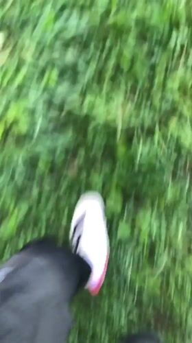 Morning jog and swim documented in Slantsy, Russia