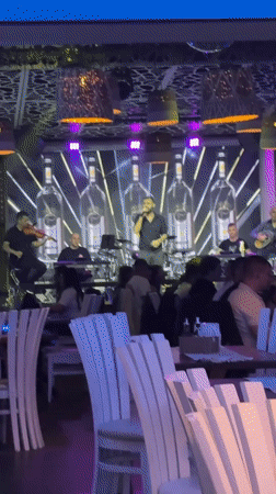 Live band performs at Plovdiv restaurant venue