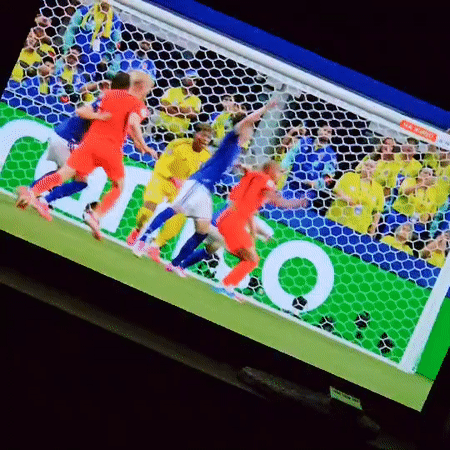 Watching Netherlands vs Japan soccer match on TV in Bulgaria