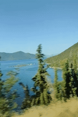 Peaceful bay and mountain scenery in Pelasgia, Greece