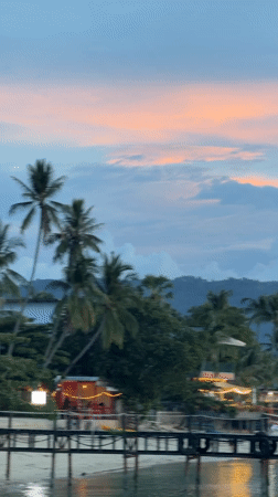 Sunset beaches, local streets, and resort life in Ko Samui