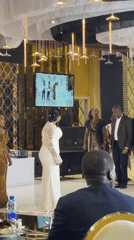Wedding reception in full swing at a Dar es Salaam banquet hall