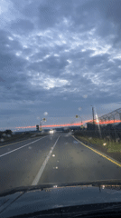 Rainy evening drive along the waterways of Chaikovsky, Russia