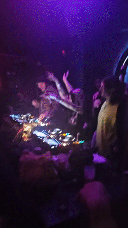 DJ duo performs late-night set at Paris club