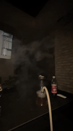 Late night hookah session in Huixquilucan living room