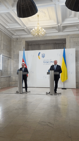 Ukraine and Azerbaijan hold joint press conference in Kyiv