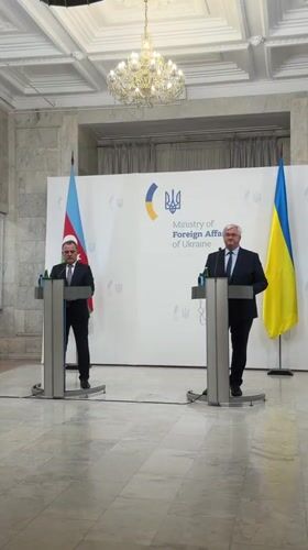 Ukraine and Azerbaijan hold joint press conference in Kyiv