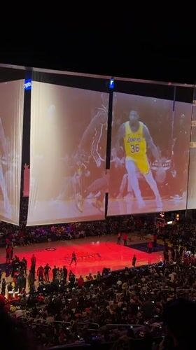 Lakers Fan Documents Game Experience and Arena Concessions