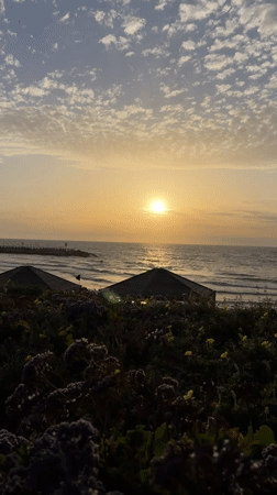 Tel Aviv beachfront witnesses capture peaceful sunset moments