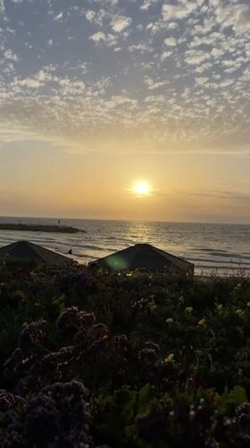 Tel Aviv beachfront witnesses capture peaceful sunset moments