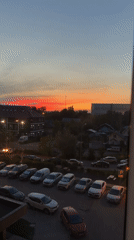 Evening scenes captured across Odintsovo during sunset hours