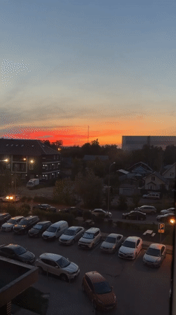 Evening scenes captured across Odintsovo during sunset hours
