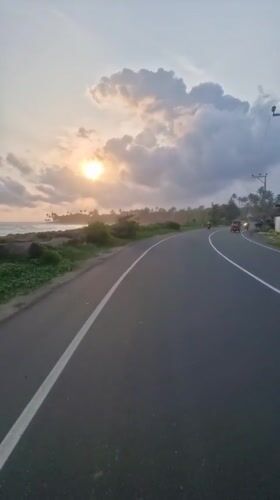 Evening beach scenes captured along Kathaluwa coast, Sri Lanka