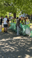 Dozen volunteers clean up park in coordinated effort