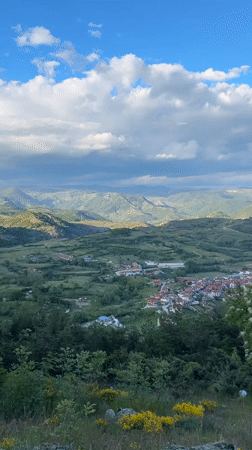 Spring landscape documented in Bulgarian mountains near Breznitsa