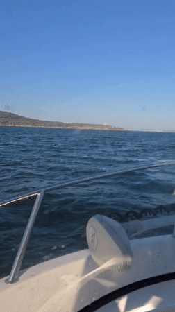 Morning boat journey captures sea conditions off Bulgarian coast
