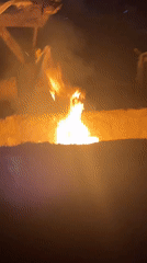 Nighttime activities documented across Abuja include fire, projection, social media