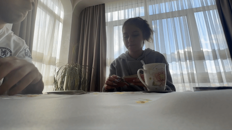 Intimate moment captured with #Hugs graphic in Bulgarovo home