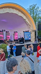 Baden-Baden city center on a warm July evening