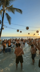 Beach party draws crowds to North Kuta waterside venue