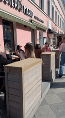Ordinary Moscow street life documented during sunny afternoon