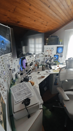 Cluttered scientific workspace captured in Pico da Pedra