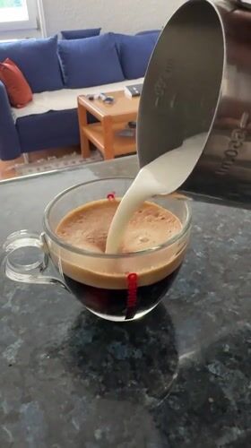 Morning coffee preparation captured in Miljevci, Montenegro